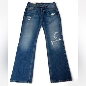 Vintage Hollister Jeans Mens 29x32 Blue Bootcut Y2K Distressed